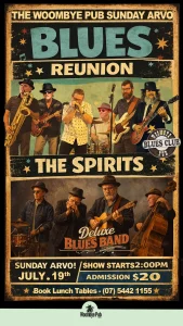 Woombye Pub Blues Reunion with Deluxe Blues and the Spirits